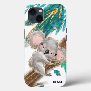 Folhagem de Nome do Urso Koala Cute iPhone / iPad