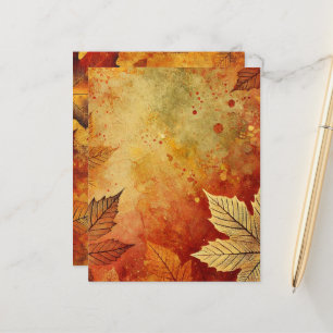 Folhagem de outono Papel Scrapbook de Tinta Distin
