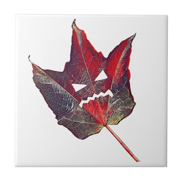 Folhagem do outono de Halloween Foliage Folha de F (Frente)