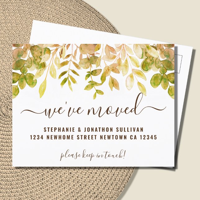 Folhagem do outono, nós movemos o cartão postal do (Criador carregado)