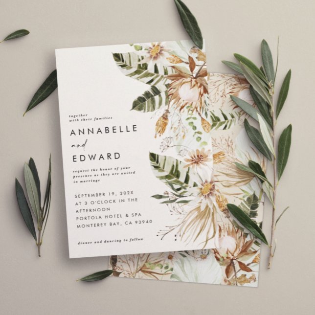 Folhagem elegante botânica e moderna da boemia nat (Criador carregado)