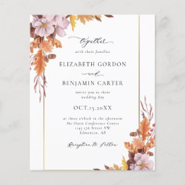 Folhagem Elegante De Casamento Floral De outono De