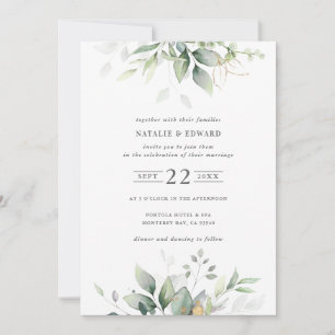 folhagem verde com aquarela