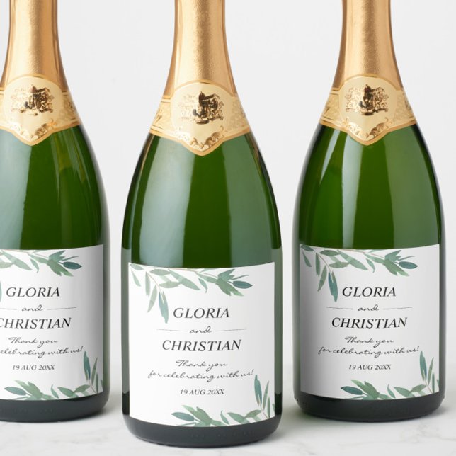 Folhagem Verde Elegante Casamento   (Criador carregado)