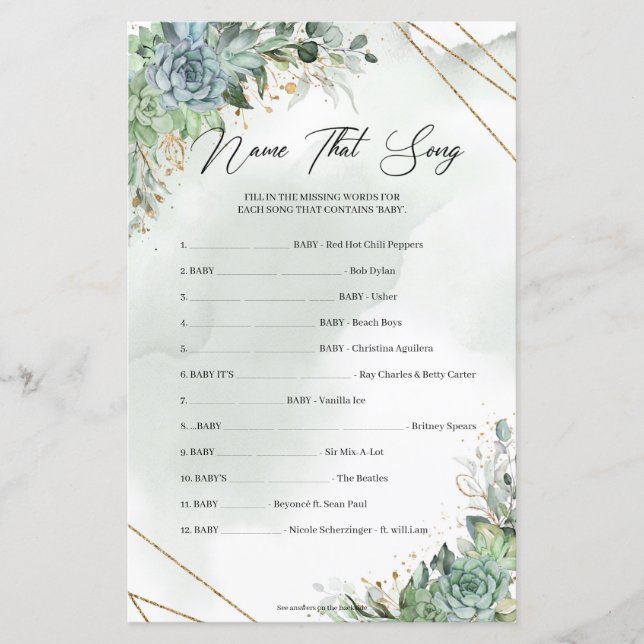 Folhagem verde suculenta ouro. (Frente)