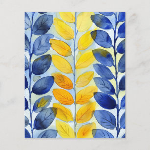 Folhas Amarelas e Azuis