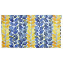 Folhas Amarelas e Azuis