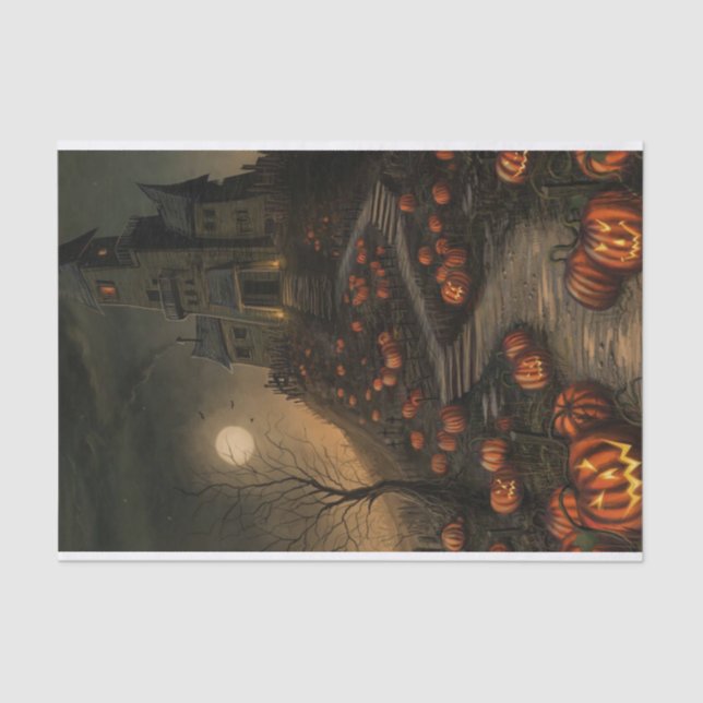 Folhas assombradas do lenço de papel da casa (Frente )