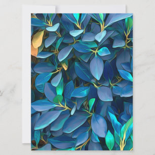 Folhas Azuis Místicas