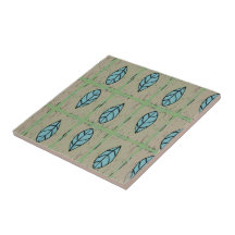 Folhas botânicas elegantes em aquarela verde