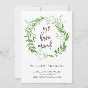 Folhas botânicas verdes que movem o anúncio