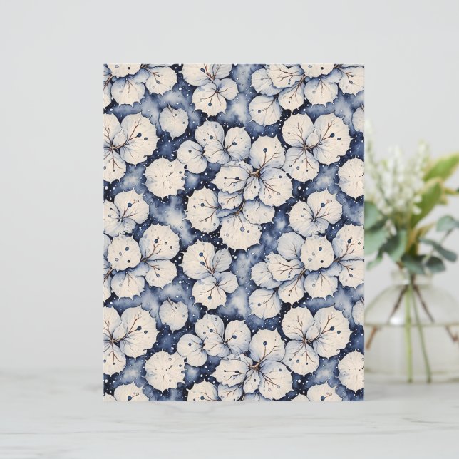 Folhas brancas de inverno (Em pé/Frente)