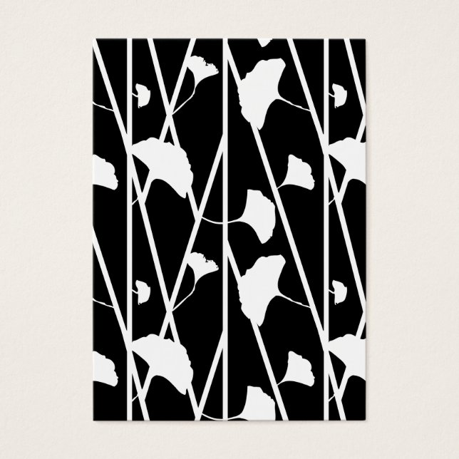 Folhas brancas e pretas do Vazio Primavera um lado (Frente)