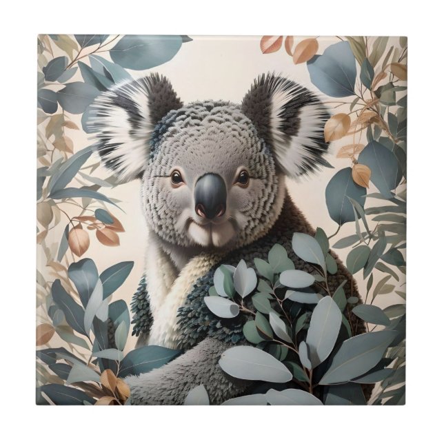 Folhas Cute Koala Eucalyptus (Frente)