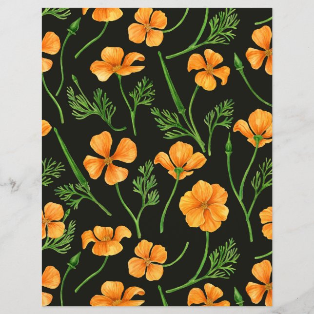 Folhas da Califórnia, flores no verão, verdinho (Frente)