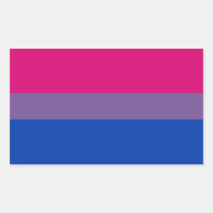 Folhas da etiqueta da bandeira do orgulho do Bi