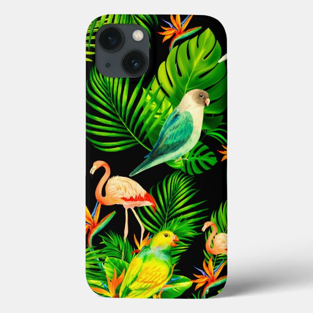 Folhas das florestas tropicais e padrões das aves (Verso)
