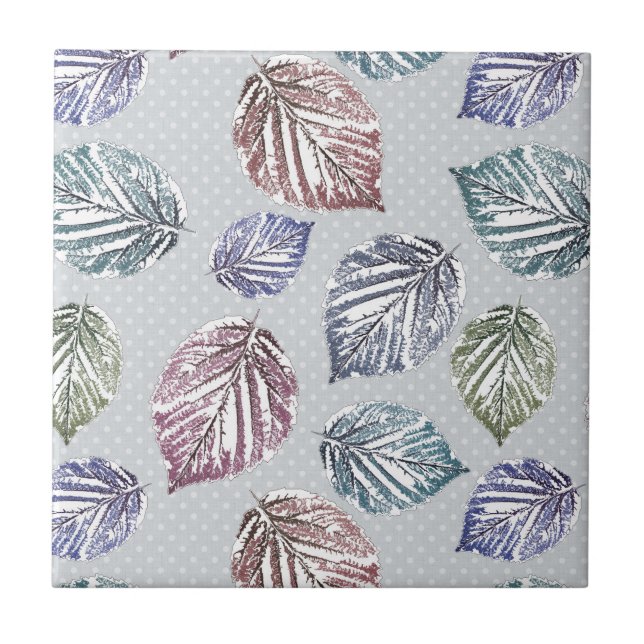 Folhas de abertura sobre fundo de cinza leve (Frente)