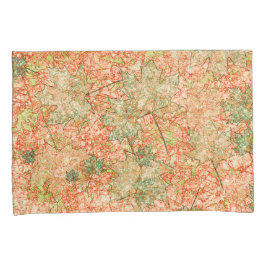 Folhas de abstrato acer sobre fundo de coral arran