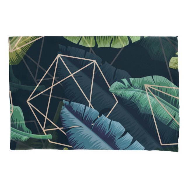 Folhas de abstrato: Linha Poligonal Sem Costura. (Frente)