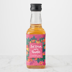 Folhas de Ação de Graças do outono em rosa quente