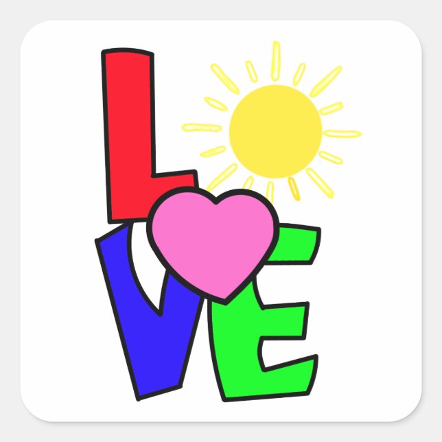 Folhas de adesivos de amor (Frente)