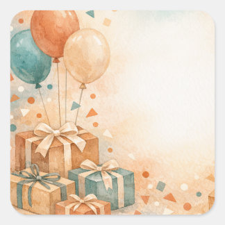 Folhas de Adesivos de Aniversário