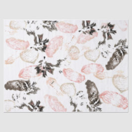 Folhas de Boho e Papel de Tecido de Penas