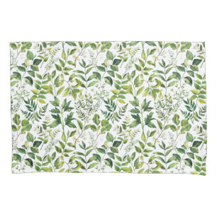 Folhas de cor aquosa de verde botânico
