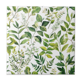 Folhas de cor aquosa de verde botânico