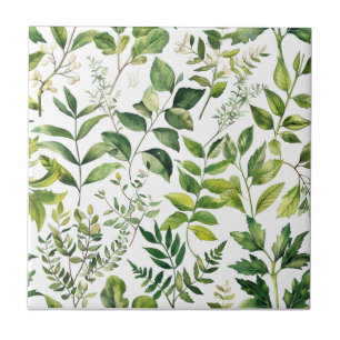 Folhas de cor aquosa de verde botânico