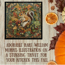 Folhas de Esquilo de Outono de William Morris Baga