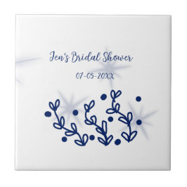 Folhas de estrelas azuis luxo real chá de panela 