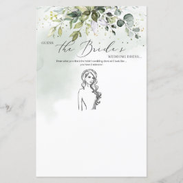 Folhas de eucalipto Boho Adivinhe o vestido da noi