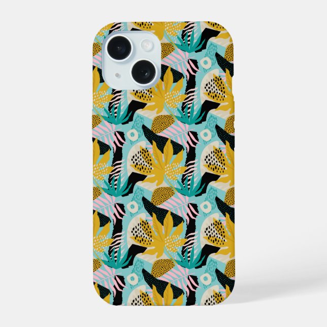 Folhas de Floresta Tropical Estampado (Verso)