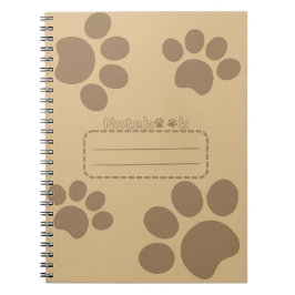 Folhas de gato - caderno marrom