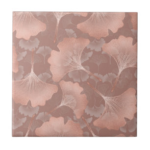 Folhas de Ginkgo Beijo Romântico Botânico Dourado