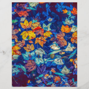 Folhas de índio padrão de espiral Papel de quebra-