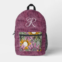 Folhas de Letras Clássicas Divertidas Denim Menina