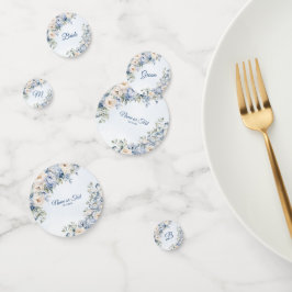 Folhas de marfim de marfim de cor azul-poeirenta