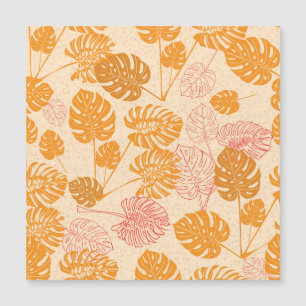 Folhas de Monstera: silhueta tropical sem costura