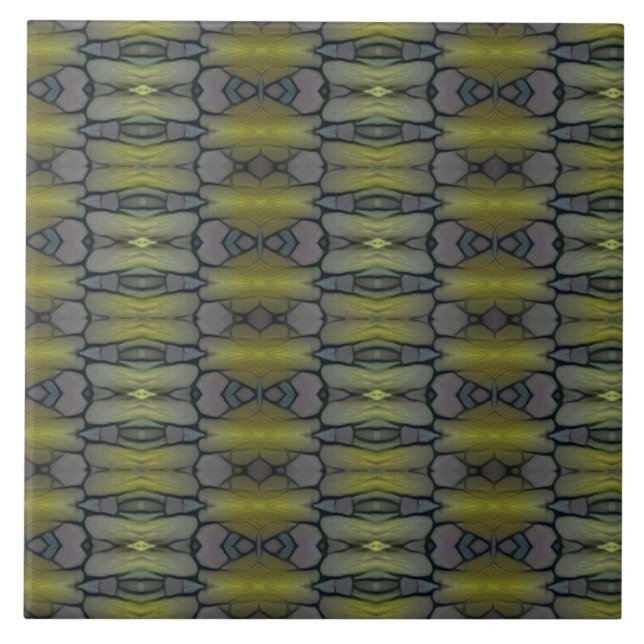 Folhas de musgo verde-geométrica (Frente)