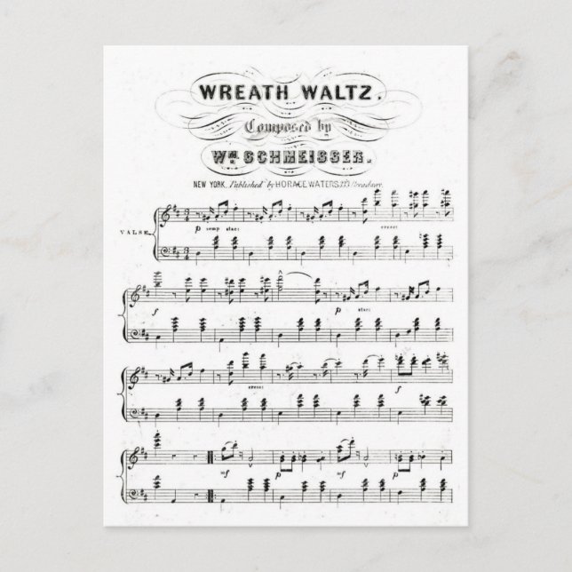 Folhas de notas (Vintage waltz) (Frente)