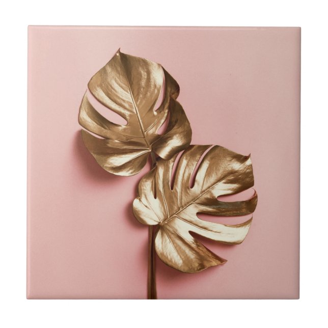 Folhas de ouro de luxo.  (Frente)