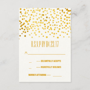 folhas de ouro falsas confetti casamento Cartões R