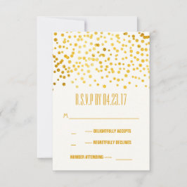 folhas de ouro falsas confetti casamento Cartões R