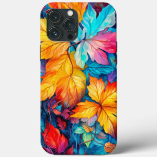 Folhas de Outono Coloridas Caídas