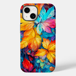 Folhas de Outono Coloridas Caídas
