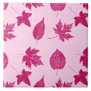 Folhas de outono - com casca, cor-de-rosa