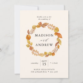 Folhas de outono | Convite De Casamento